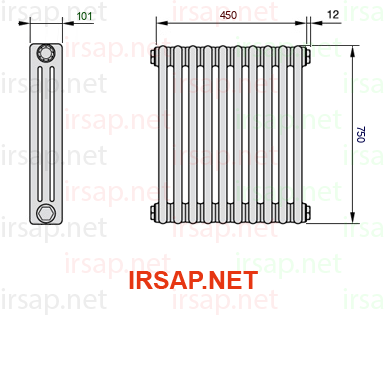 Радиатор IRSAP Tesi 30750/10 T12 CL 01